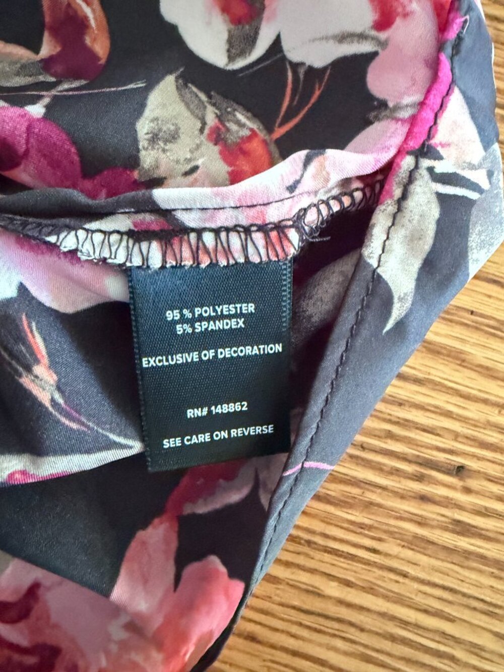 Torrid Satin Lace Trim Cami Size 18-20 In Aura Floral Black - Picture 6 of 7